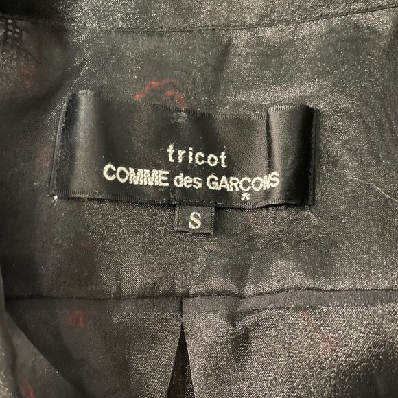 Comme des Garcons sheer floral embroidered blouse - Picture 3 of 5